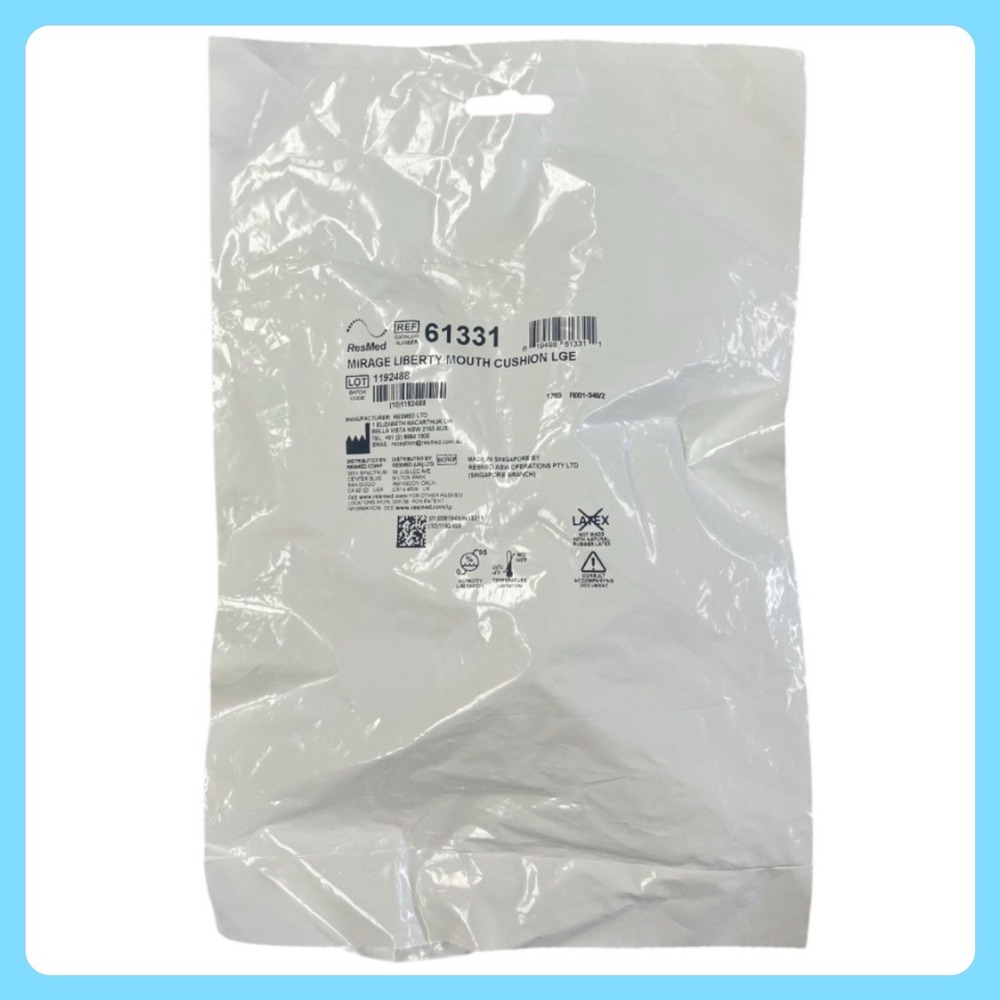 ResMed 61331 - Mirage Liberty Mouth Cushion LARGE - 1 PACK - Factory Sealed NEW